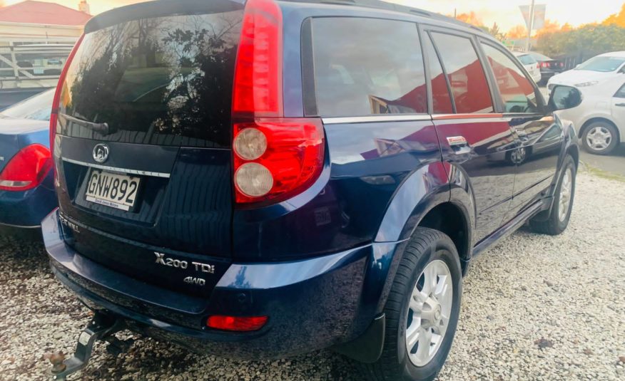 2012 Great Wall X200 TDI 4×4